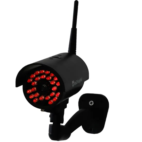 Realistic Red LED Dummy CCTV Camera with Antenna Nighttime Dummy Camera