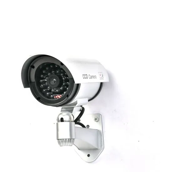 Bullet Dummy Surveillance Security CCTV Dome Camera Indoor Outdoor with 1 LED Light