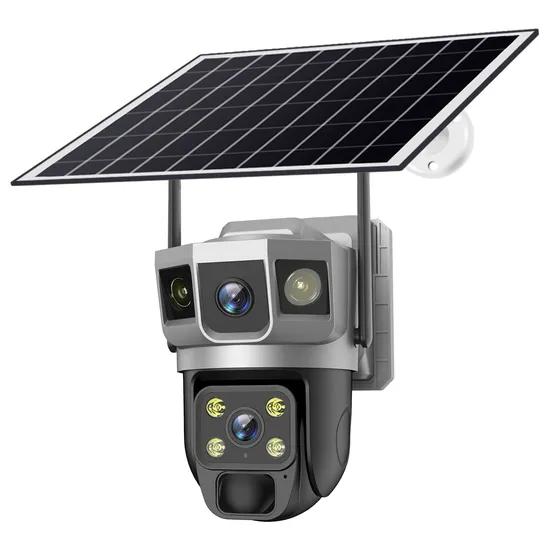 Video Screen WiFi/4G Solar CCTV Security IP Camera with Smart Light & Sound Alarm, PIR Motion Detection 