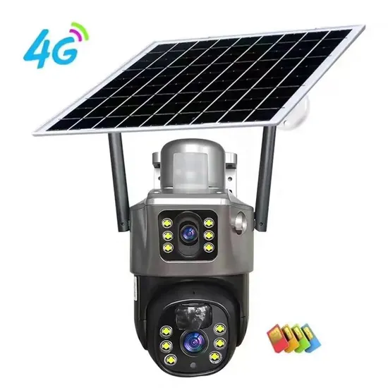 Outdoor Solar Camera WiFi 4G Security 2MP 3MP 4MP 