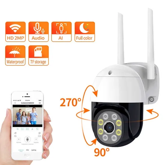 OEM 4MP Starlight Motion Tracking Icsee Xmeye Wireless Outdoor Surveillance Camera WiFi CCTV Security PTZ IP Camera 