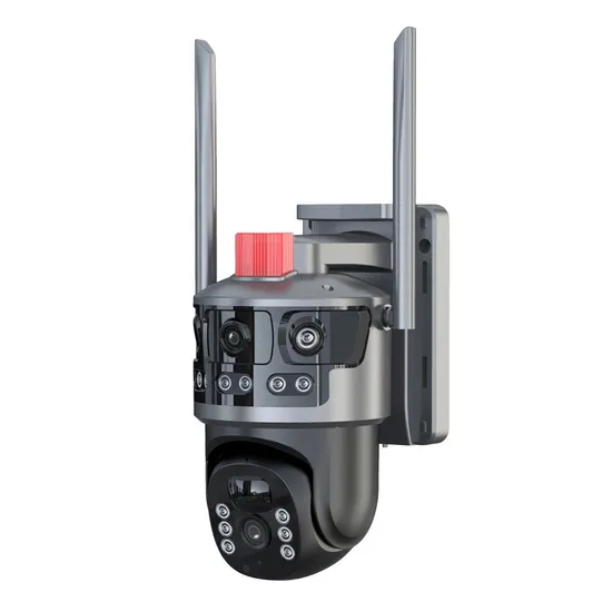 Outdoor V380 2K Dual Lens Solar PTZ Camera Color Night Vision PIR Motion Recording Ai Auto Tracking 4G SIM Card CCTV Camera 